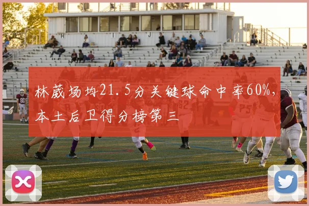 林葳场均21.5分关键球命中率60%，本土后卫得分榜第三